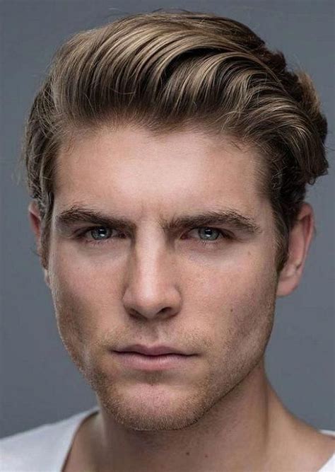 mens haircuts side part|More.